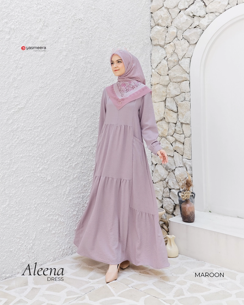 Product image Yasmeera Official - Gamis Aleena S MAROON